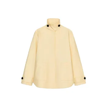 ZARA ZW Series Jackets Coats Women's Light Yellow