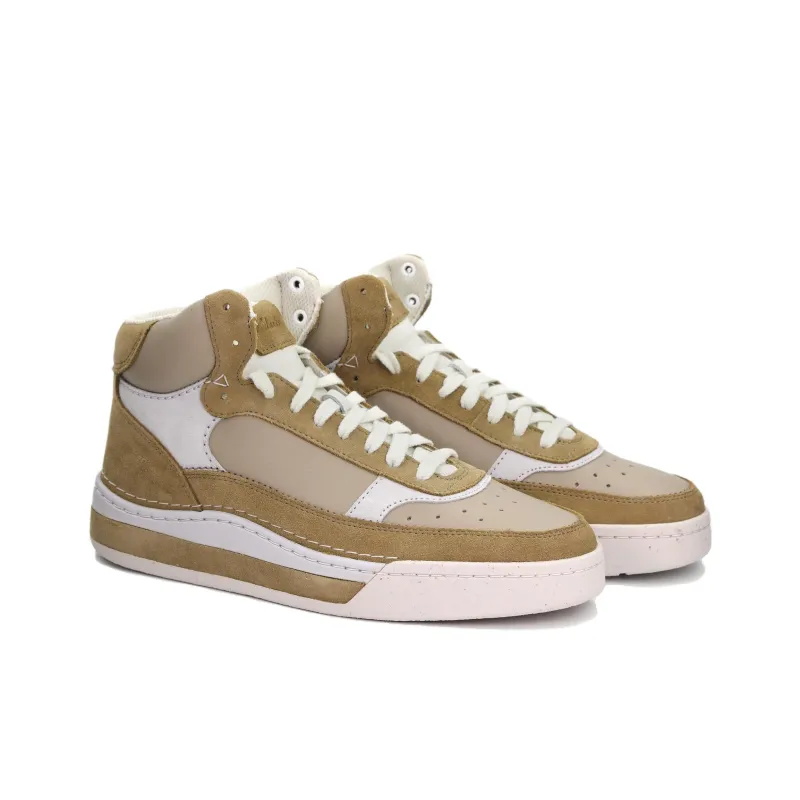 Clarks CraftCourt Top Abrasion Resistant High Top Skateboard Shoes Men's Sand-3