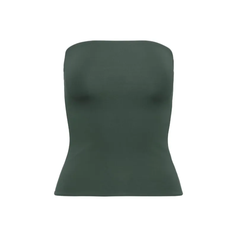 ARITZIA Contour Tube Top Strapless Top Women's Scarab/Scarab Beetle-0