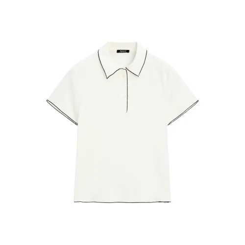 Massimo Dutti Polo Shirt Women's White
