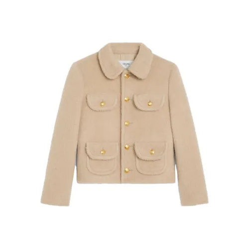 CELINE Jackets Women's Camel