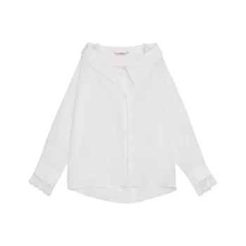 ELF SACK Shirt Women's Elegant White