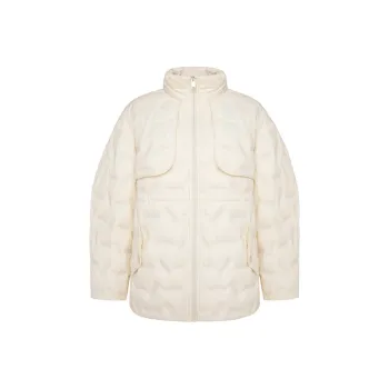 GUESS Down Jacket Women's Light Beige