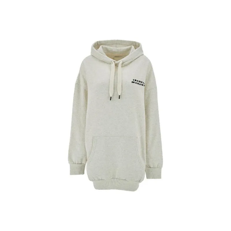 ISABEL MARANT ETOILE Solena Logo Embroidered Drawstring Hoodie-0