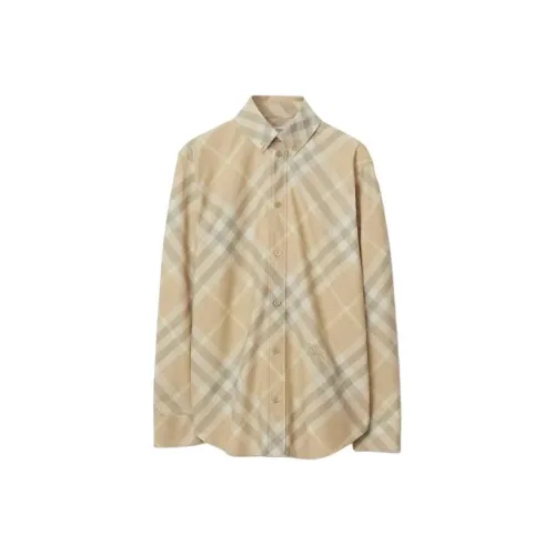 Burberry Long Sleeve Shirt 'Flax Check'