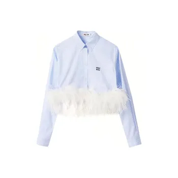 MIU MIU SS24 Shirt Women's Sky Blue