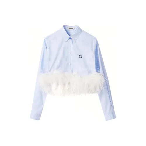 MIU MIU SS24 Shirt Women's Sky Blue