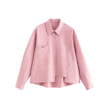 Initial Language Shirt Women's Dark Pink