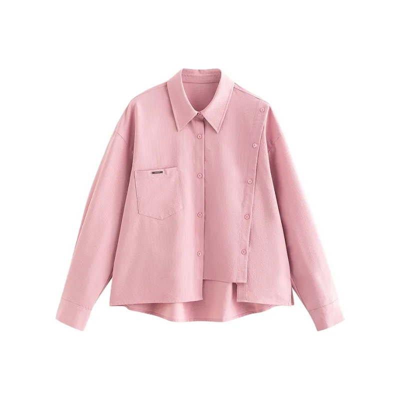 Initial Language Shirt Women's Dark Pink-0