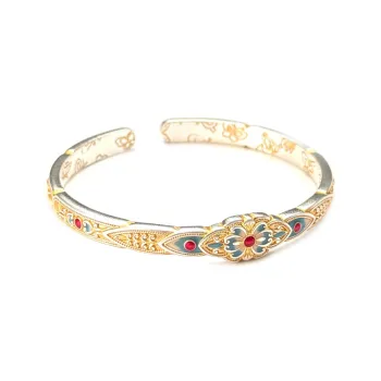 YINI 999 Fine Silver Bangles Women's