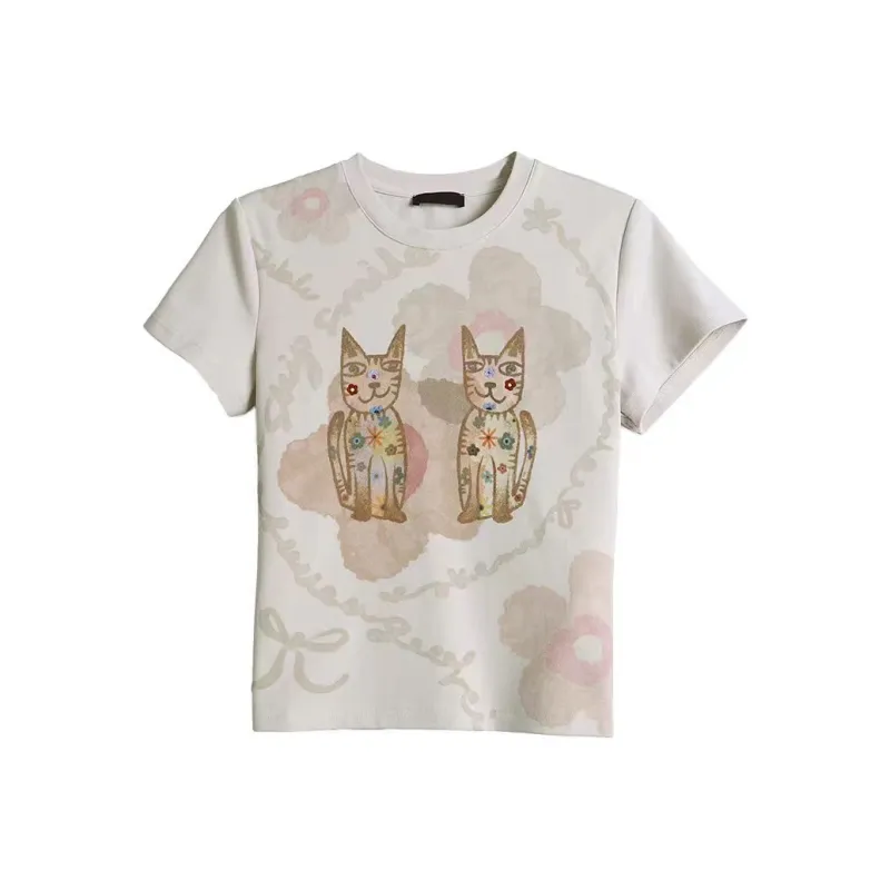 ABCMININ T Shirt Women's Image Color-0