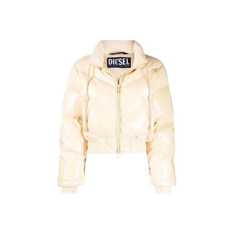 DIESEL Down Jacket Women's Ecru-0