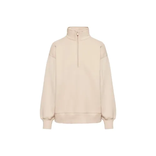 ARITZIA SS24 Cozy Fleece Boyfriend 1/2 Zip Sweatshirt Sweatshirt Women's