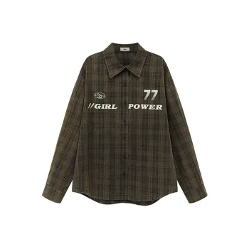 CHUU Shirts Women's Green Plaid