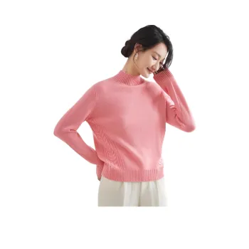 MIHUANG Cashmere Sweater Women's Red Gray