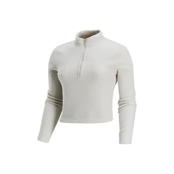 Nike Sportswear Phoenix Plush Women's Slim Long Sleeve Cozy Fleece 1/2 Zip Top