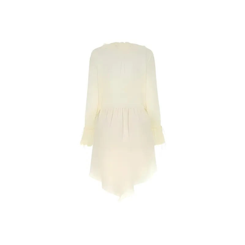Blumarine SS22 Long Sleeved Dress Women's White-1