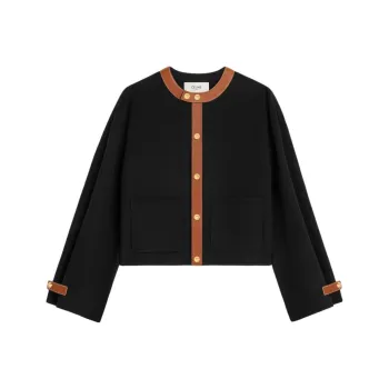 CELINE Cardigan Jacket In Double Face Cashmere