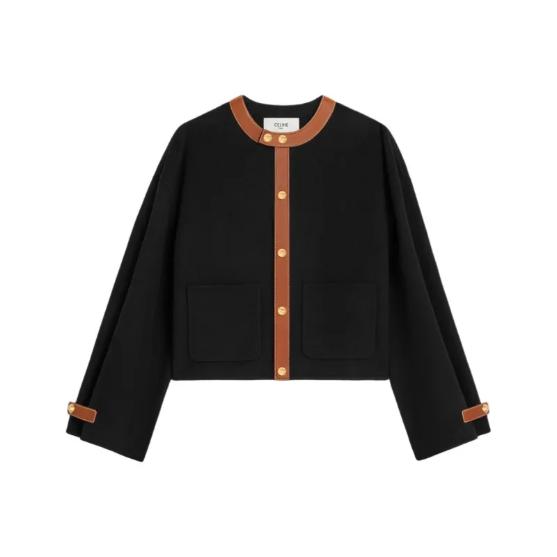 CELINE Cardigan Jacket In Double Face Cashmere-0