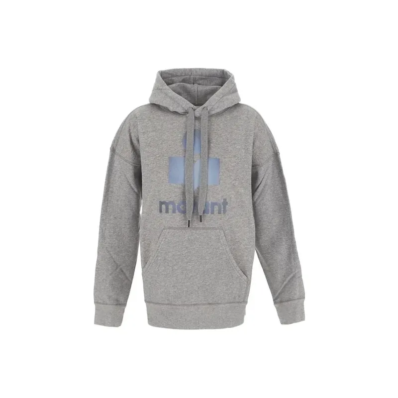 ISABEL MARANT ETOILE Logo Printed Drawstring Hoodie-0
