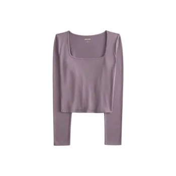 Hollister T-Shirt Women's Dark Purple Red