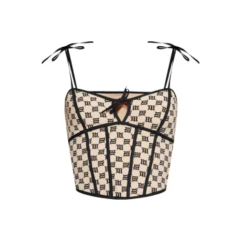 Misbhv Monogram Corset Top