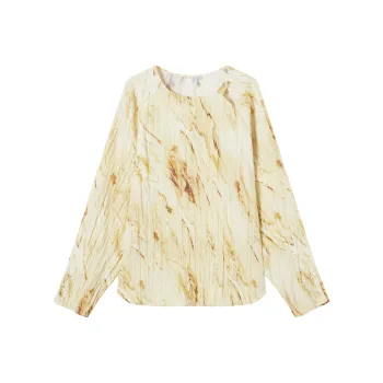 DIALOGUE Shirt Women's Rattan Yellow