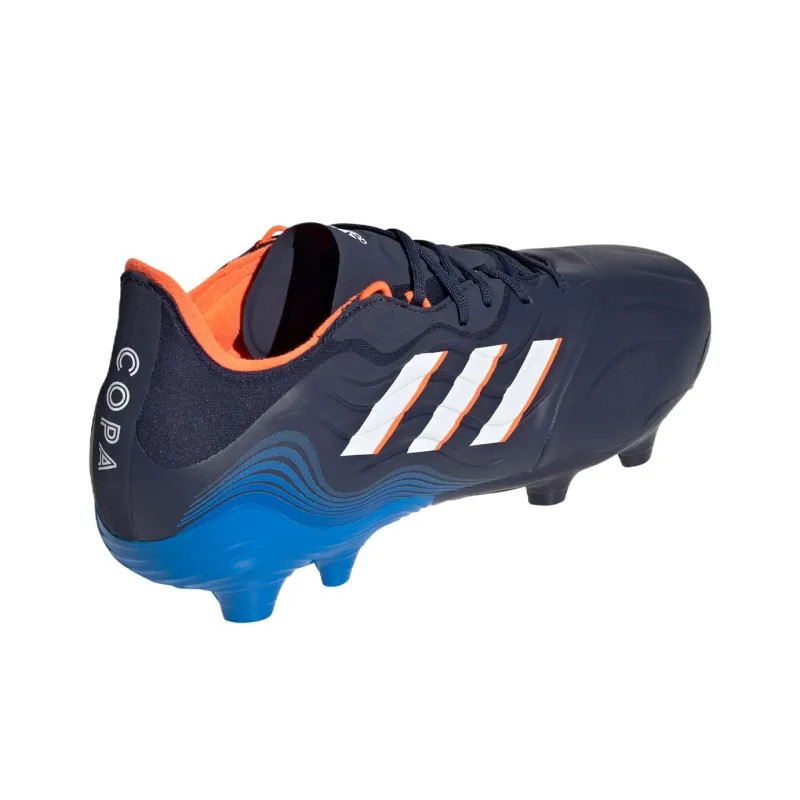 Adidas Performance Anti Slip Wear Resistant Soccer Shoes Men's Blue-4