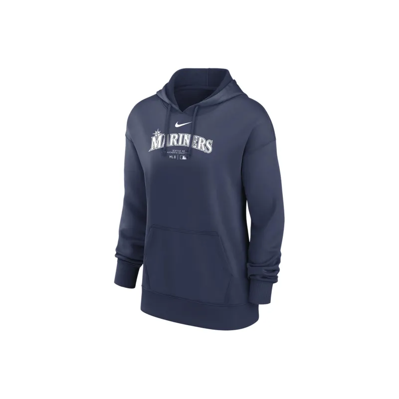 Nike Seattle Mariners Authentic Collection Women's Nike Therma Mlb Pullover Hoodie-0