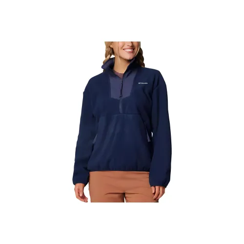 Columbia Sequoia Grove™ Half Zip Sweat-shirt Burton Coats Women's Marine Blue