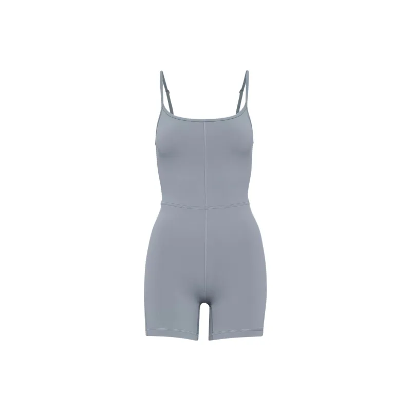 ARITZIA Golden LIFE Divinity 5' Romper Bodysuits Women's Umbra Blue/Dark Shadow Blue-0