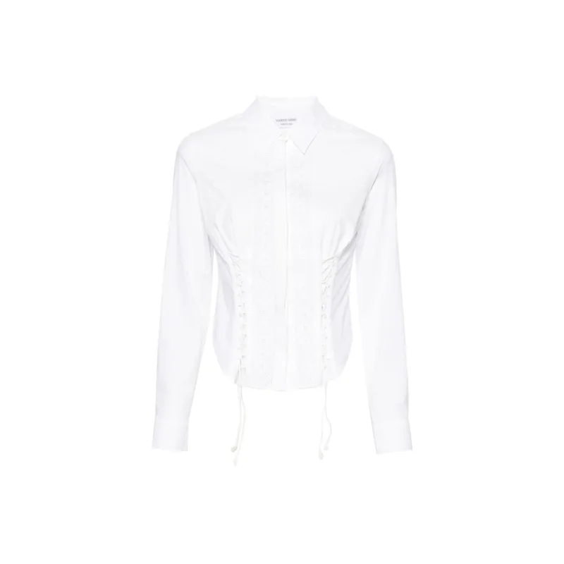Marine Serre Household Corset style Cotton Shirt-0