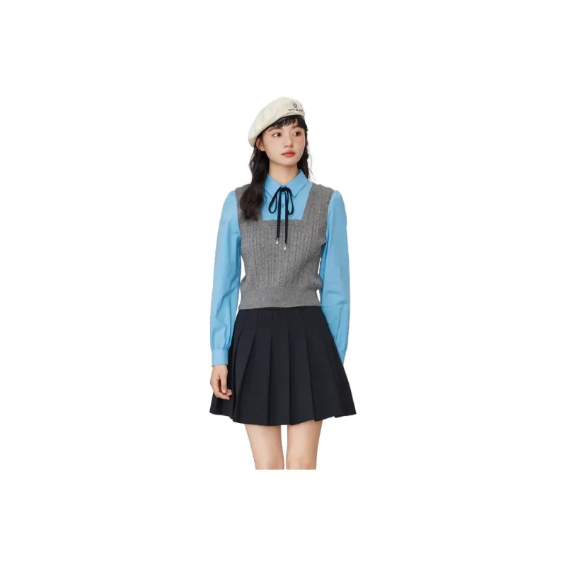 ZIHAN Shirts Women's Gray-0