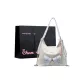 Ecru & Blue+Charm+Shopping Bag