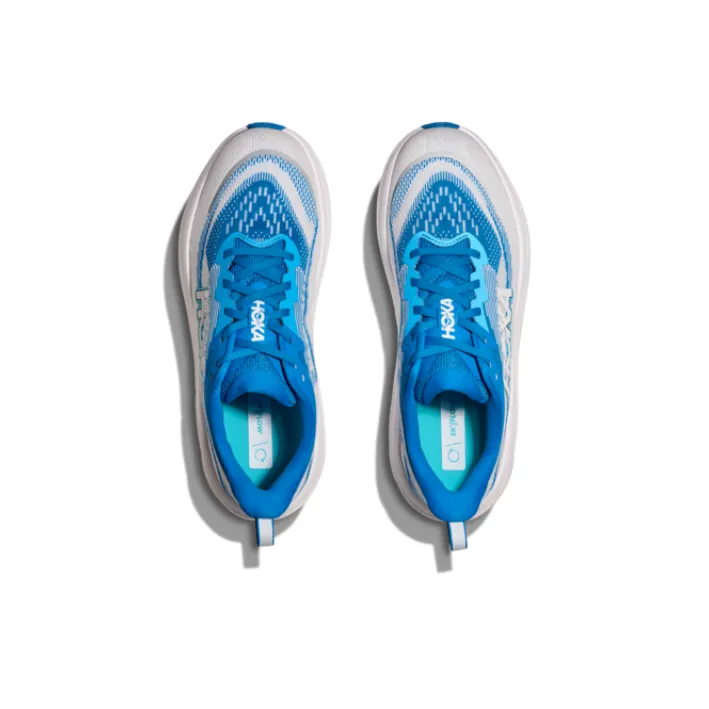 HOKA ONE ONE SKYFLOW Anti Slip Wear Resistant Low Top Casual Running Shoes Men's Blue White-2