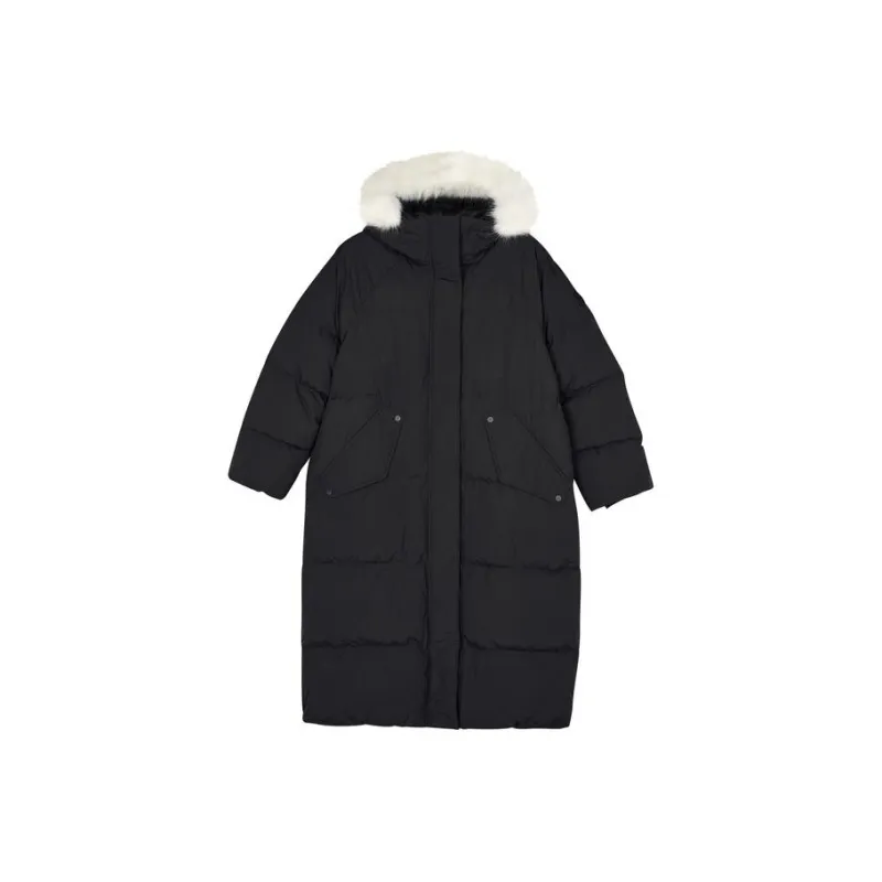 Skechers Sports Collection Down Jacket Women's Carbon Black-0