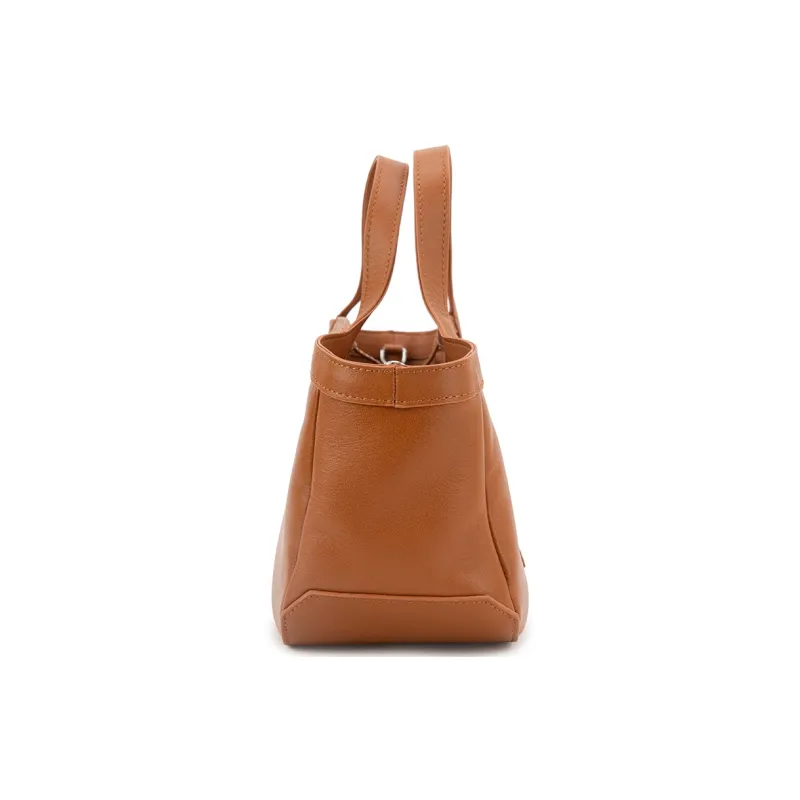 VENOF Top Grain Cow Leather Handbag Medium Size Women's Multicolor-7