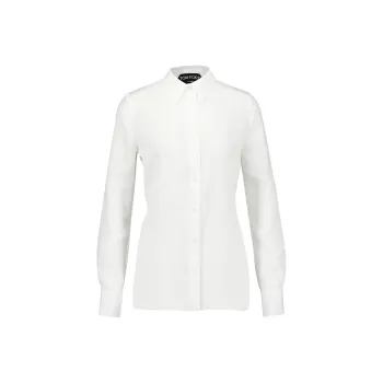 TOM FORD Straight Hem Satin Shirt