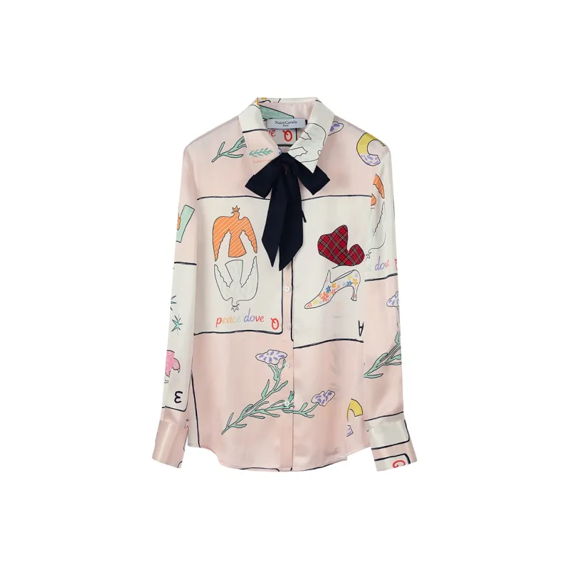 NancyCavally Shirt Women's Light Pink-0