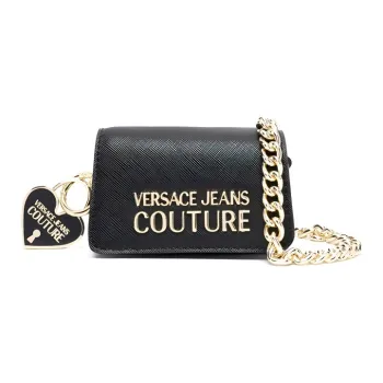VERSACE JEANS COUTURE Polyester Crossbody Bag Shoulder Bag Women's Black