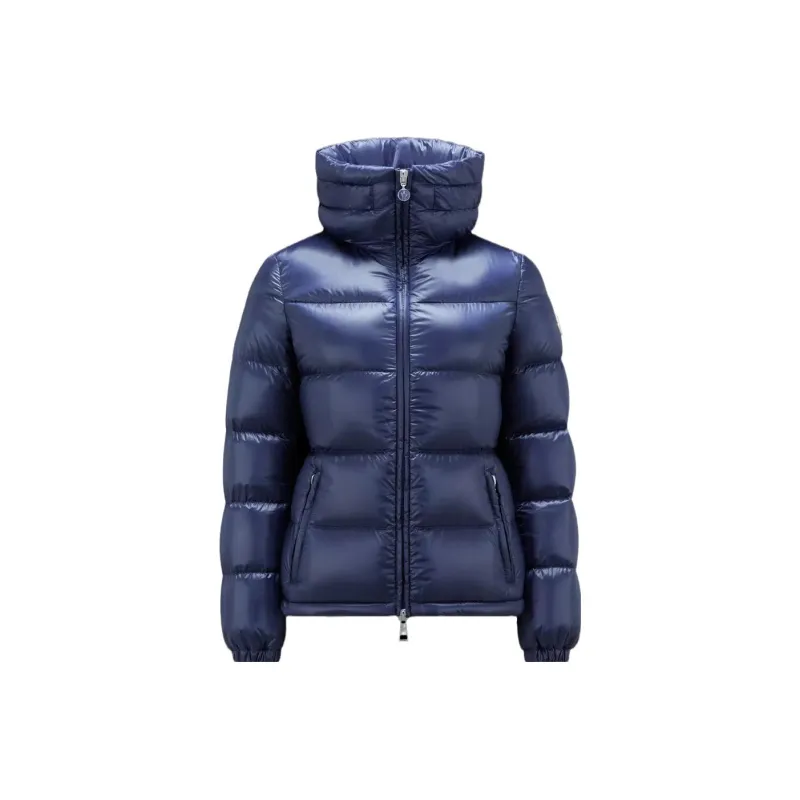 Moncler Douro Logo Patch Zip Up Puffer Jacket-0