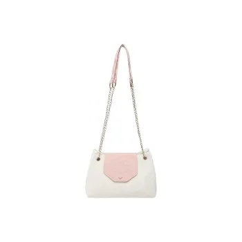 MOONDEMIMA PU Handbag, Tote Bag, Shoulder Bag Women's Pink White/Pink