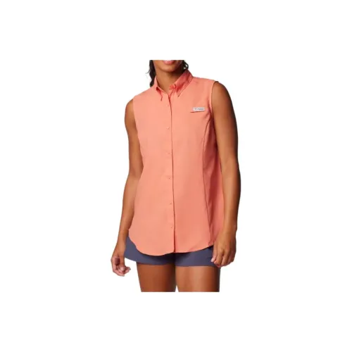 Columbia Omni-Wick Omni-Shade Shirt Women's Fade-Resistant Peach