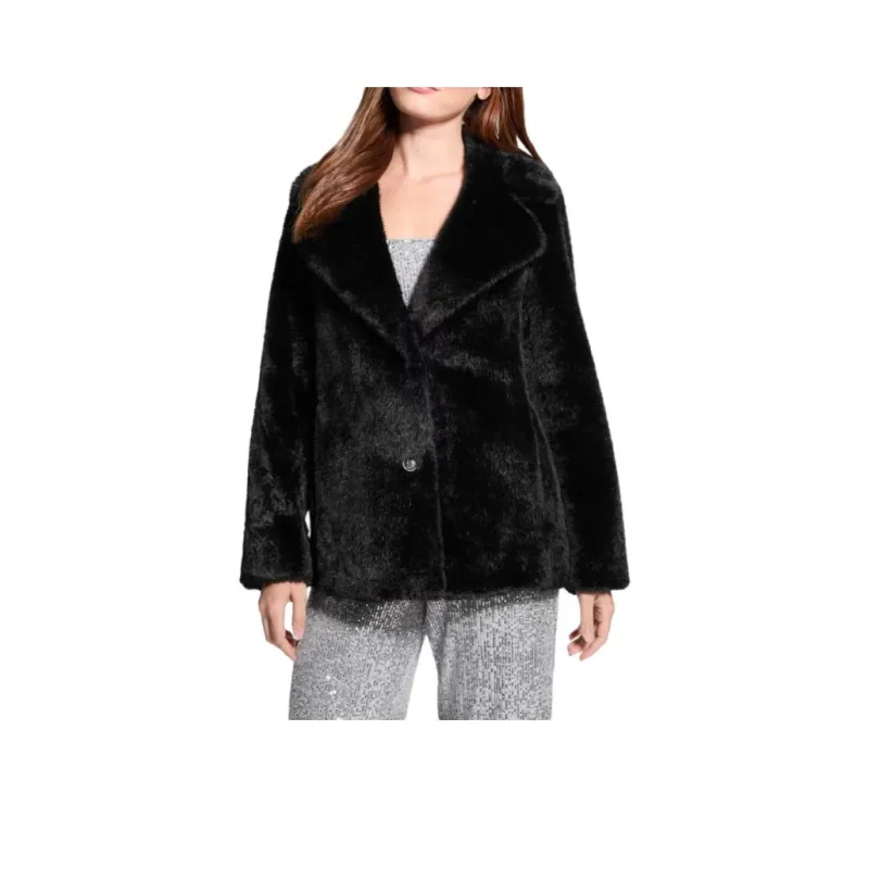 GUESS Jackets Coats Women's Black-0