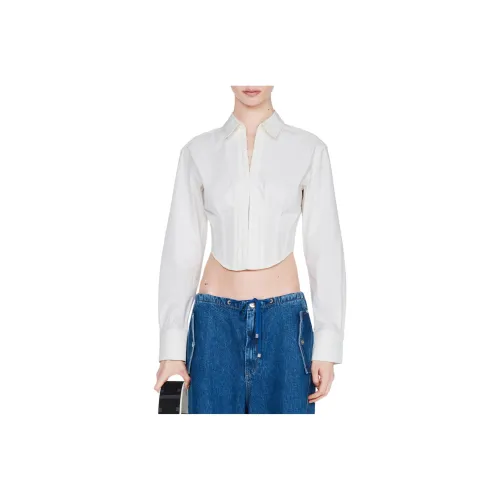 DION LEE SS24 TUXEDO CORSET SHIRT Shirt Women's IVORY/Ivory