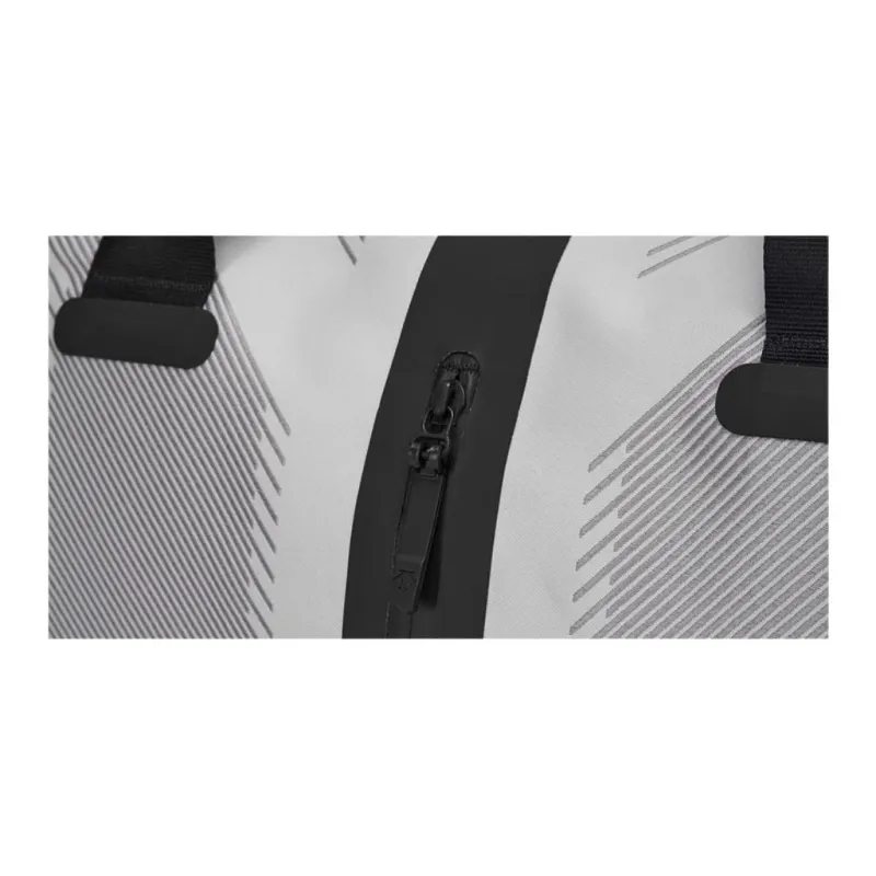DESCENTE TRAINING Jacquard Fabric Gym Bag, One Shoulder Handbag Men's Gray-5