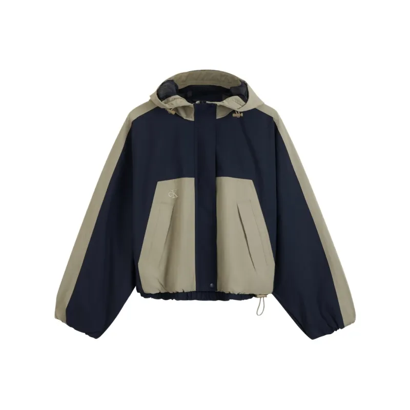 CALVIN KLEIN SS25 Jackets & Coats Women's Laurel Brown/Navy Blue-0