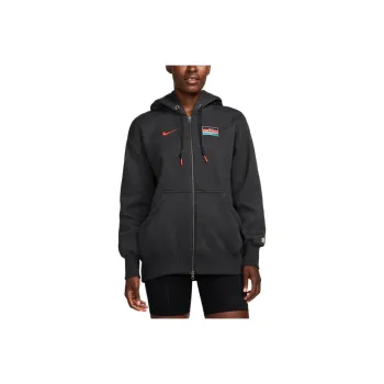 Nike Team Kenya Phoenix Fleece Jacket Women's Black Stone Rose
