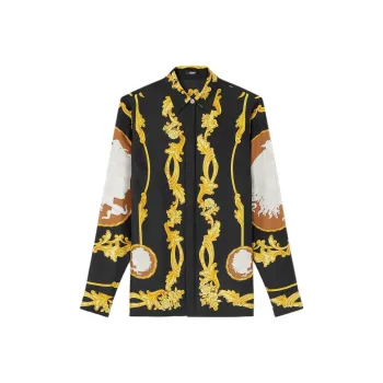 VERSACE Pattern Printed Long Sleeved Shirt