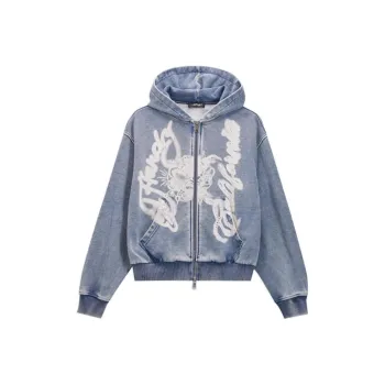 Ed Hardy FW24 Sweatshirt Women's Maribu Blue